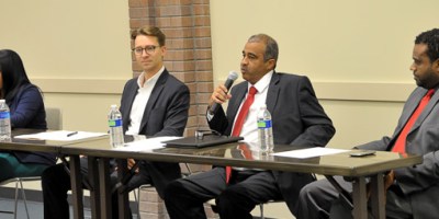 District 3 City-Parish Council candidates are (from left) Ursula Anderson, John Petersen, Patrick Lewis and Brandon Shelvin.