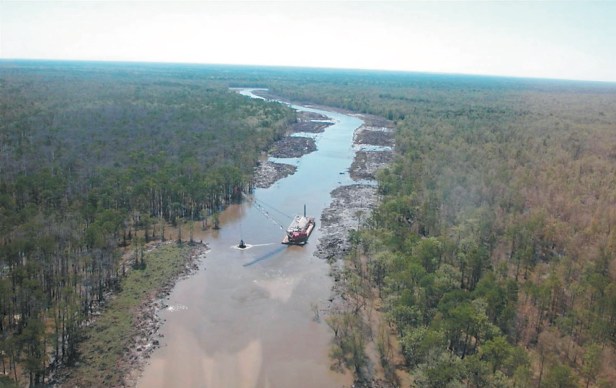 Bayou Postillion dredging